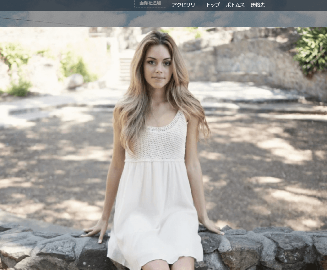 アパレルウェブの作成例 アパレルウェブの作成例